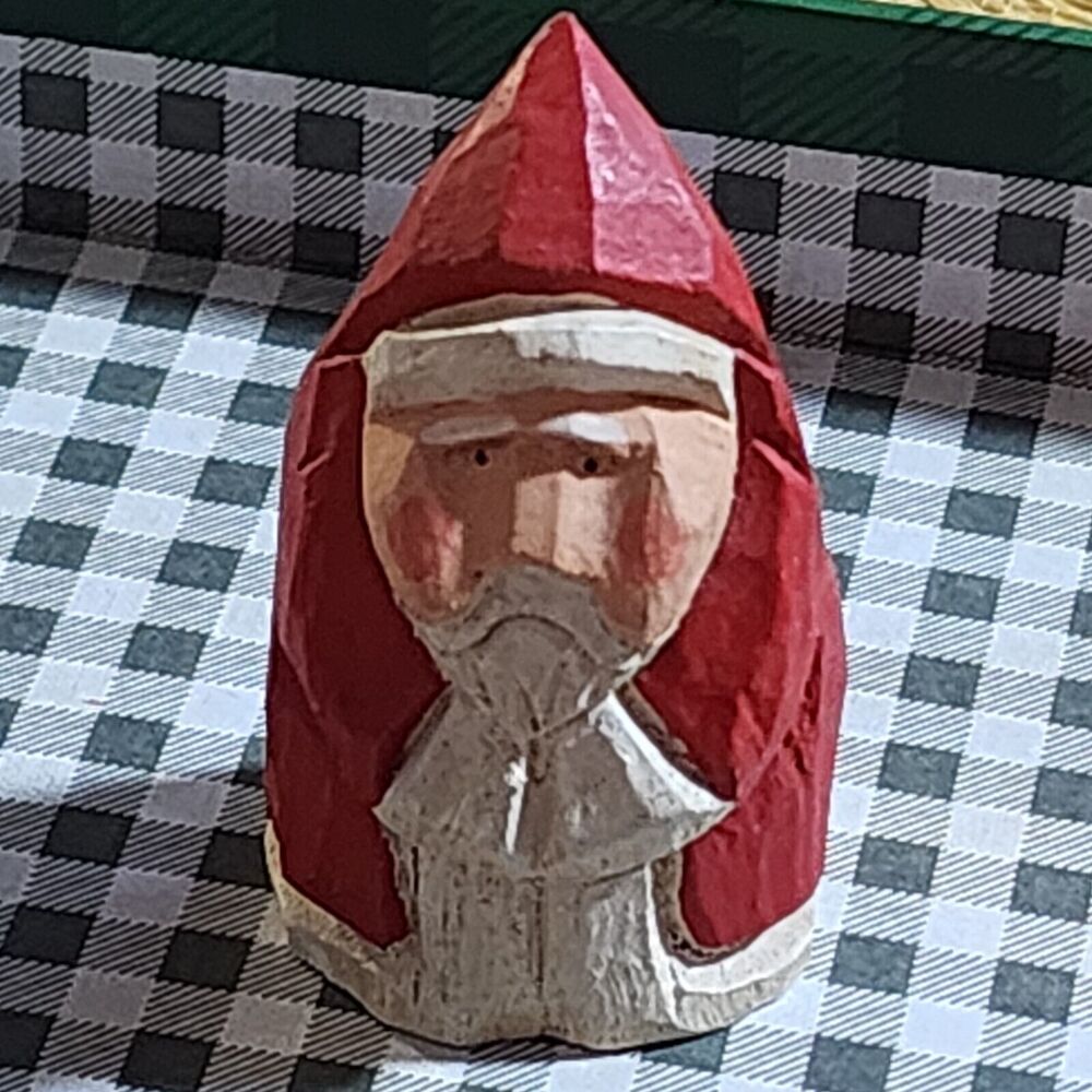 James Haddon Wood folk art Santa